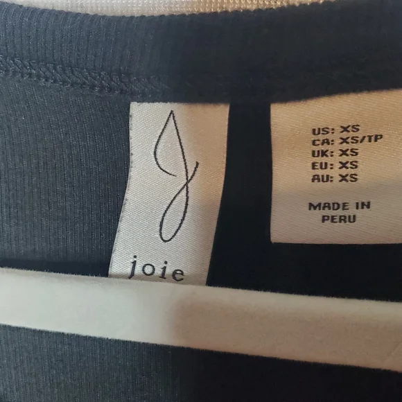 Joie Black Casual Henley Top - Picture 3 of 4